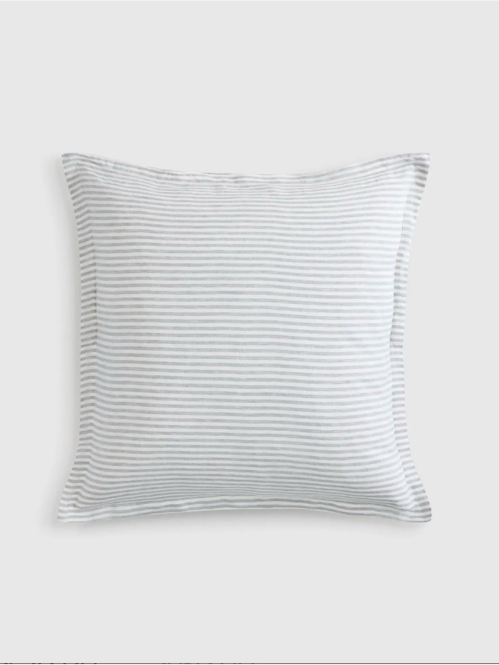 Quince Euro Sham in Grey Stripe